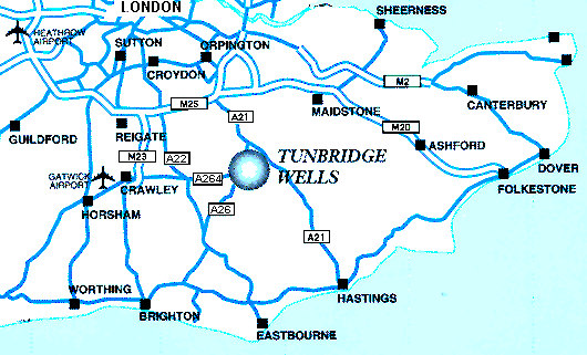 Motorway connections to 

Tunbridge Wells